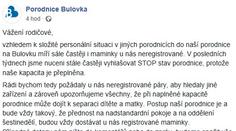 Pražské porodnice mají plnou kapacitu. Vyhlašují stop stav