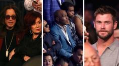 Světové celebrity na zápase století: Nechyběl Ozzy, LeBron a další!