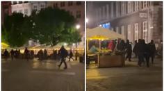 Děsivé záběry: Hooligans plení ulice Gdaňsku před finále Evropské ligy
