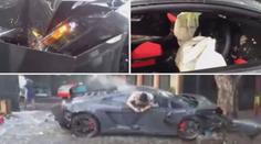 Mladík v lamborghini smetl tři lidi. Pak ve vraku telefonoval! VIDEO