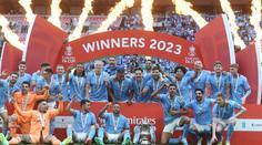 Citizens stále živí naději na treble. Ve finále FA Cupu zvládli derby proti United