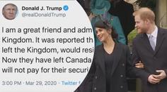 Trump to řekl jasně: Královnu obdivuji, za Meghan platit nehodlám