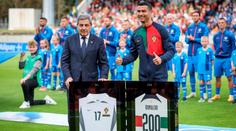 Další velký Ronaldův milník. Jako první odehrál 200 mezinárodních duelů