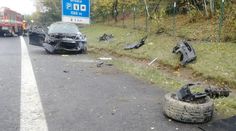 Řidič jel po dálnici s téměř třemi promile. Zničil auto a skončil v nemocnici