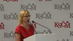 Komunisté si volili nové vedení. Kateřina Konečná obhájila post předsedkyně