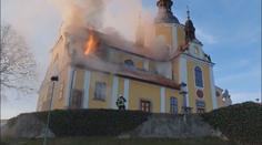 Hasiči zasahovali u požáru kostela na Třeboňsku. Škoda jde do milionů