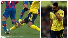 Šílený faul! Aubameyang prošlápl soupeře, vyloučen byl až po zásahu VARu