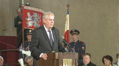 Zeman předal na Hradě vyznamenání. Řád Bílého lva udělí Zelenskému