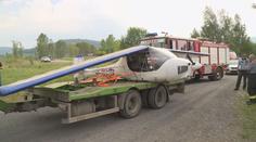 U Ústí nad Labem spadlo malé letadlo, pilot je vážně zraněný