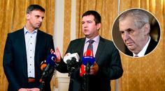 Jednání o vládě: Prezident přijal na Hradě špičky ČSSD