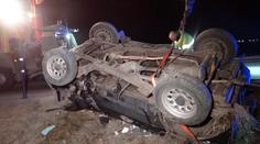 Podnapilý řidič zrušil auto, když se na rovince převrátil na střechu