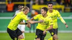 Hazard vystřelil Dortmundu postup v poháru, Lipsko málem padlo s trpaslíkem