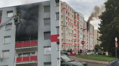 Tragédie v Ústí! Muž se snažil zachránit před plameny skokem z šestého patra