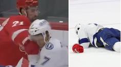 Vypínák jako v UFC! Larkin pěstí sundal protihráče, Rutta se mstil