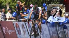 Cyklista si při pádu zlámal kosti, fanoušek se mu vysmál