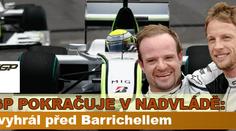 Nadvláda BrawnGP pokračuje: Button vyhrál v Monaku před Barrichellem