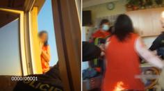 Žena chtěla ukončit svůj život. Policista natočil, jak ji zachránil z okna! VIDEO