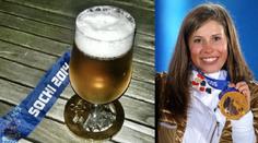 Zlato ze Soči jako podtácek! Takhle pije pivo Eva Samková