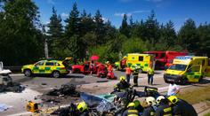 Při tragické nehodě na Benešovsku zemřela žena. Další tři lidé se zranili