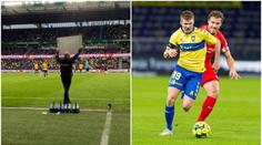 Kouč Bröndby nepřekřičel diváky, na pomoc využil tabuli s jasným povelem