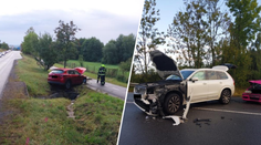Vážná nehoda na Jihlavsku komplikuje dopravu. Na místě je několik zraněných