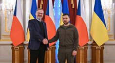 Česká vláda jednala v Kyjevě, slíbila další pomoc. Fiala obdržel od Zelenského řád