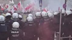 Protest proti Green Dealu se ve Varšavě vyhrotil. Zemědělci se střetli s policií