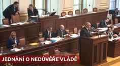 Vláda jednání o nedůvěře přežila, opozice sehnala jen 47 hlasů!