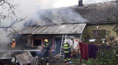 Na Šumpersku hořel dům. Při požáru hrozila také velmi silná exploze