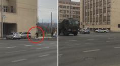 Střelba v centru Prahy! Policie pálila na ujíždějící auto, svědek to natočil