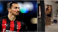 Dostane sníh rýmu? Otužilec Zlatan se vrhnul do bílé pokrývky