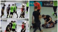 Nechutný útok při play off v Brně! Drsná hlavička, pak zlomený nos