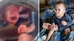 Místo hlídání zavřeli dítě (2) do pračky! Smáli se a natáčeli si ho