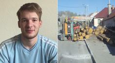 "Paní křičela, že jí to přimáčklo nohy." Tomáš popsal nehodu v Želetavě