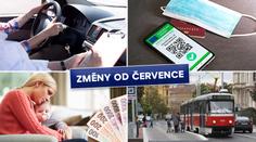 Nová pravidla pro roušky, novinky pro rodiny, těžší autoškola. Toto se mění