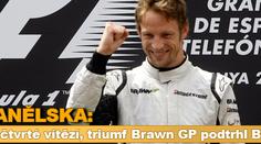 VC Španělska: Button počtvrté vítězí, triumf Brawn GP podtrhl Barrichello