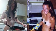 Nový trend v kuchyni: Ženy vaří nahé a sexy fotky dávají na Facebook