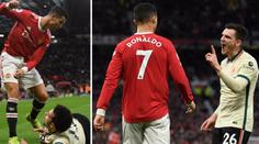 Zbláznil se? Ronaldo kopal do hráče na zemi, červené se vyhnul