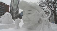 VIDEO: Sochy z ledu obdivují návštěvníci ostrova Hokkaido
