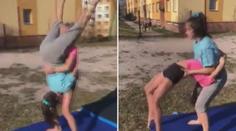 Borec na konec! Dvě mladé dívky předvedly parádní venkovní trénink