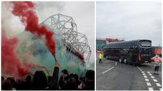 Protesty na Old Trafford se opakují: Fanoušci zastavili autobus hostů
