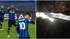 Ohňostroj pro Inter Milán. Fotbalisté měli před utkáním krušnou noc