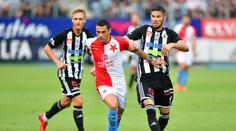 Slavia dala v Budějovicích tři góly a vede tabulku. Trefil se i Stanciu