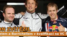 Buttonův triumf v kvalifikaci na VC Španělska. Vyhořel McLaren