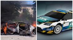 Za 5 minut zbyl jen plech! Takhle shořelo rallyové auto za miliony!