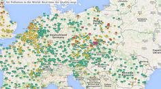 MAPA ZNEČIŠTĚNÍ: Ostrava má nejhorší ovzduší v celé Evropě
