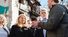 Pavel s Čaputovou jsou na Ukrajině. Do země dorazili navzdory masivním útokům