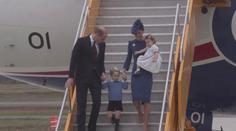 Malý britský princ a princezna jsou na své první služební cestě