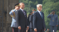 Do Česka dorazil slovenský prezident Pellegrini. Na Hradě jednal s Pavlem