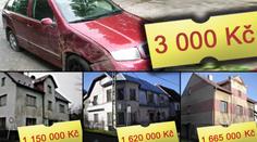 VELKÝ POLICEJNÍ VÝPRODEJ! Škoda FABIA za 3 tisíce, pozemek za 44 tisíc!